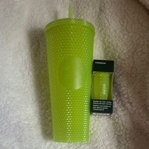 Starbucks Bright Green Textured Tumbler